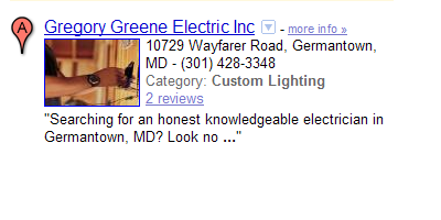 Google Maps Listing